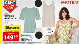 Lidl Top / triko s podílem lnu nabídka