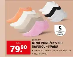 Lidl Nízké ponožky nabídka