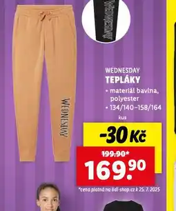 Lidl Tepláky nabídka