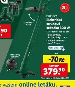 Lidl Elektrická strunová sekačka 300 w nabídka