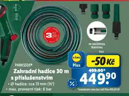 Lidl Zahradní hadice 30 m s příslušenstvím nabídka