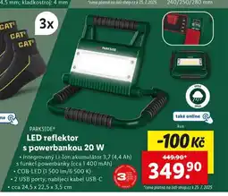 Lidl Led reflektor s powerbankou 20 w nabídka