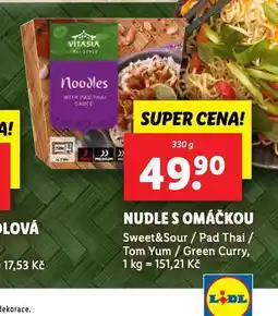 Lidl Nudle s omáčkou nabídka