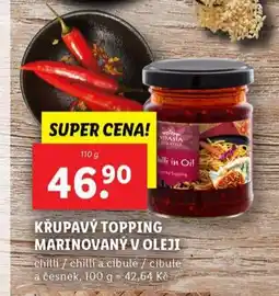 Lidl Křupavý topping marinovaný v oleji nabídka