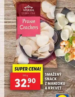 Lidl Smažený snack z manioku a krevet nabídka