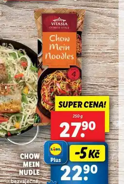 Lidl Chow mein nudle nabídka