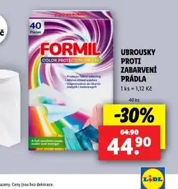 Lidl Formil ubrousky proti zabarvení prádla nabídka