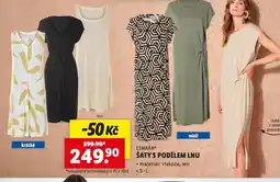 Lidl Šaty s podílem lnu nabídka