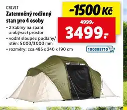 Lidl Zatemněný rodinný stan pro 4 osoby nabídka