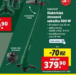 Lidl Elektrická strunová sekačka 300 w nabídka