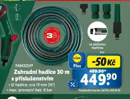 Lidl Zahradní hadice 30 m s příslušenstvím nabídka
