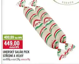 Ratio Uherský salám pick střední a velký nabídka