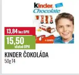 Ratio Kinder čokoláda nabídka