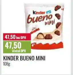 Ratio Kinder bueno mini nabídka