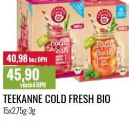 Ratio Teekanne cold fresh bio nabídka