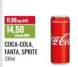 Ratio COCA-COLA, FANTA, SPRITE nabídka