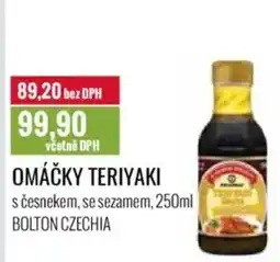 Ratio Omáčky teriyaki s česnekem, se sezamem nabídka