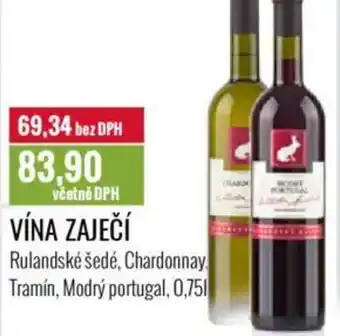 Ratio VÍNA ZAJEČÍ Rulandské šedé, Chardonnay Tramín, Modrý portugal nabídka