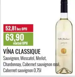 Ratio VÍNA CLASSIQUE nabídka