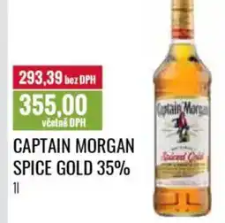 Ratio CAPTAIN MORGAN Spice gold 35% nabídka