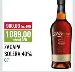 Ratio Zacapa solera 40% nabídka