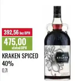 Ratio KRAKEN SPICED 40% nabídka