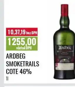 Ratio Ardbeg smoketrails cote 46% nabídka