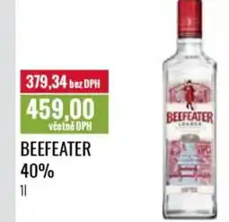 Ratio BEEFEATER 40% nabídka