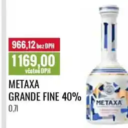 Ratio Metaxa grande fine 40% nabídka