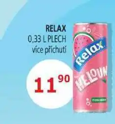 BENE Nápoje RELAX 0,33 L PLECH nabídka
