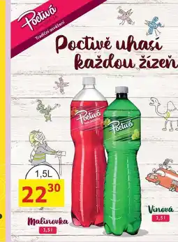BENE Nápoje Poděbradka Poctivá Malinovka 1,5l nabídka