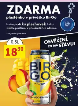BENE Nápoje BirGo 0,5L plech nabídka