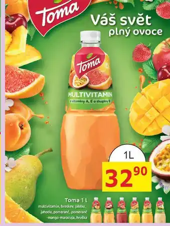 BENE Nápoje Toma Nektar 1l, vybrané druhy PET nabídka