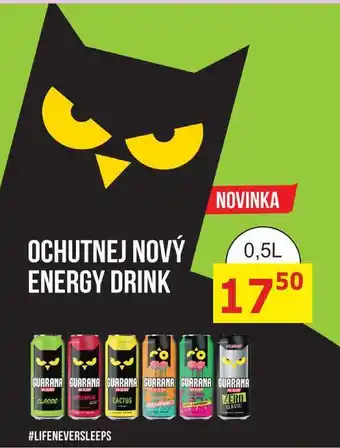 BENE Nápoje GUARANA energy drink 0,5l nabídka