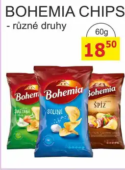 BENE Nápoje Bohemia Chips 60g, různé druhy nabídka