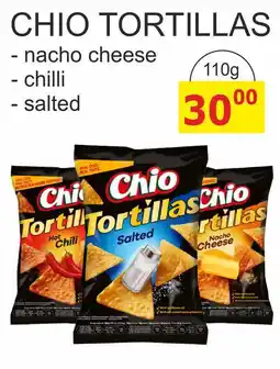 BENE Nápoje Chio Tortillas Kukuřičný snack 110g, vybrané druhy nabídka