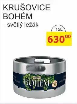 BENE Nápoje KRUŠOVICE BOHÉM - světlý ležák 15L nabídka