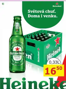 BENE Nápoje Heineken pivo ležák světlý 0,33l nabídka
