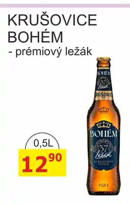 BENE Nápoje KRUŠOVICE BOHÉM - prémiový ležák 0,5l nabídka