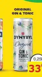 BENE Nápoje DYNYBYL Orginal GIN A TONIC 0,25L míchaný nápoj nabídka