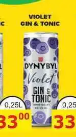 BENE Nápoje DYNYBYL Violet GIN & TONIC 0,25L míchaný nápoj nabídka