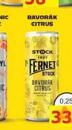 BENE Nápoje FERNET STOCK BAVORÁK CITRUS 0,25L míchaný nápoj nabídka