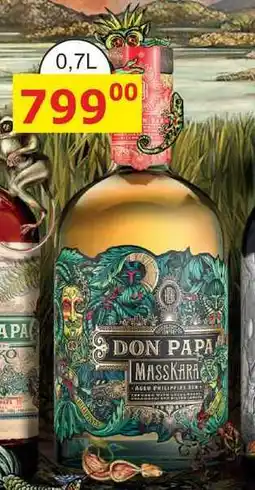 BENE Nápoje Don Papa Masskara 0,7l 40% nabídka