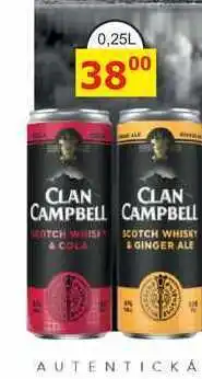 BENE Nápoje CLAN CAMPBELL SCOTCH WHISKY & COLA 0,25l nabídka