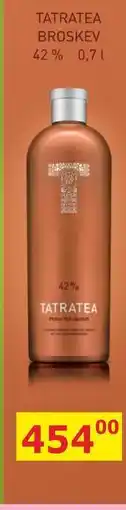 BENE Nápoje TATRATEA BROSKEV 42% 0,7l nabídka