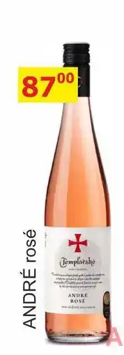 BENE Nápoje Templářské sklepy 0,75l ANDRÉ rosé nabídka