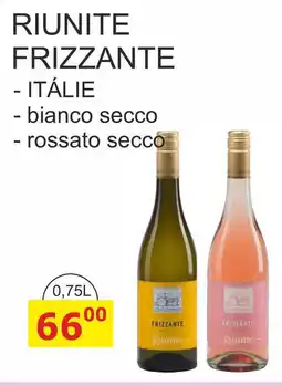BENE Nápoje RIUNITE FRIZZANTE - ITÁLIE - bianco 0,75L nabídka