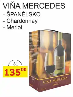 BENE Nápoje VIŇA MERCEDES - ŠPANĚLSKO - Chardonnay - 3L nabídka