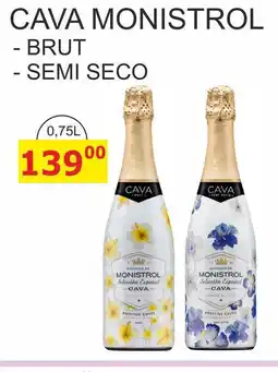 BENE Nápoje CAVA MONISTROL - BRUT 0,75L nabídka