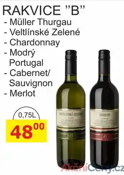 BENE Nápoje RAKVICE B - Müller Thurgau 0,75L nabídka